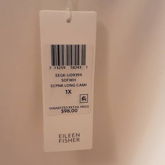 NWT Eileen Fisher 100% Silk 1X Cami / Tank Top - Picture 5 of 8